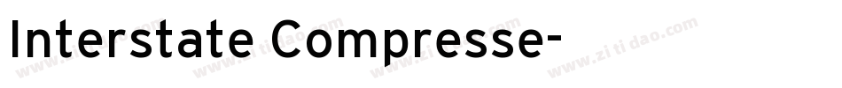 Interstate Compresse字体转换